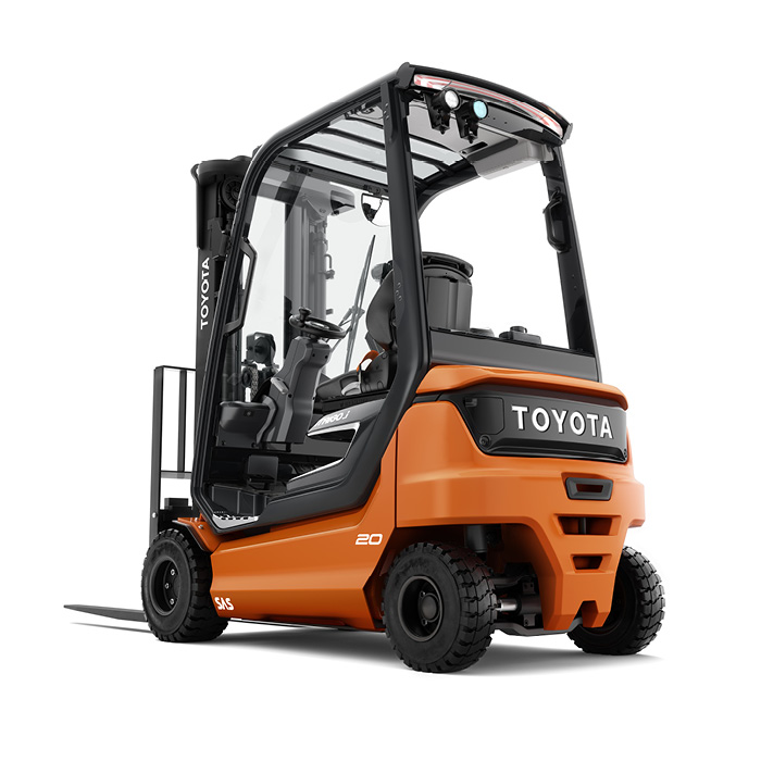 Modellino Toyota Traigo 48 – Carrello Elevatore 4 Ruote In Scala 1:24, Collezione ROS, EAN 8003088001435